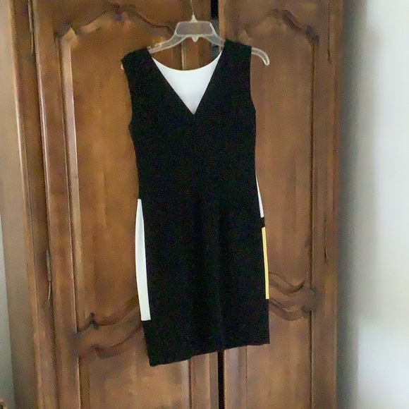 Joseph ribikoff sheath dress in multicolored window print - Picture 3 of 3